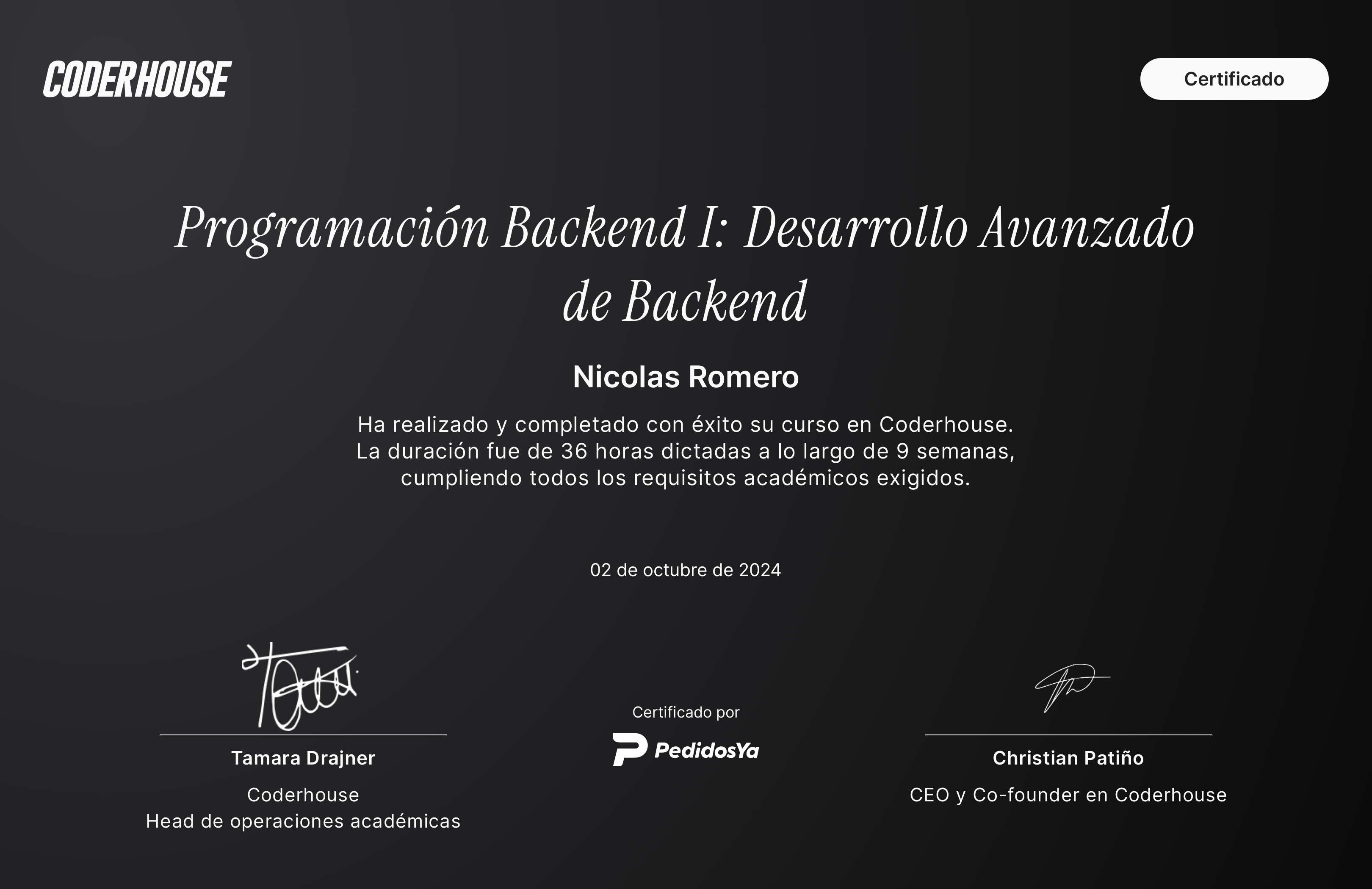 Backend I